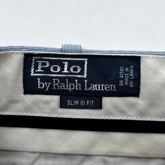 Polo Ralph Lauren Slim Fit Micro-Stripe Chino Shorts 42 - Picture 4 of 5